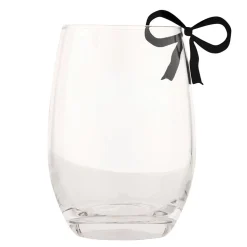 Acrylic Black Bow Drink Tags 6ct