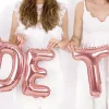 Air-Filled Rose Gold Bride to Be Balloon Banner