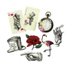 Alice in Wonderland Cutout Decorations 8ct