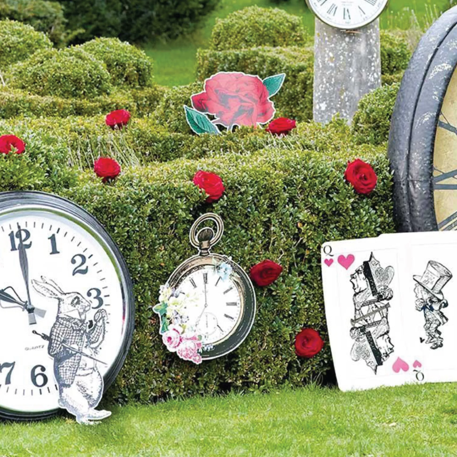 Alice in Wonderland Cutout Decorations 8ct