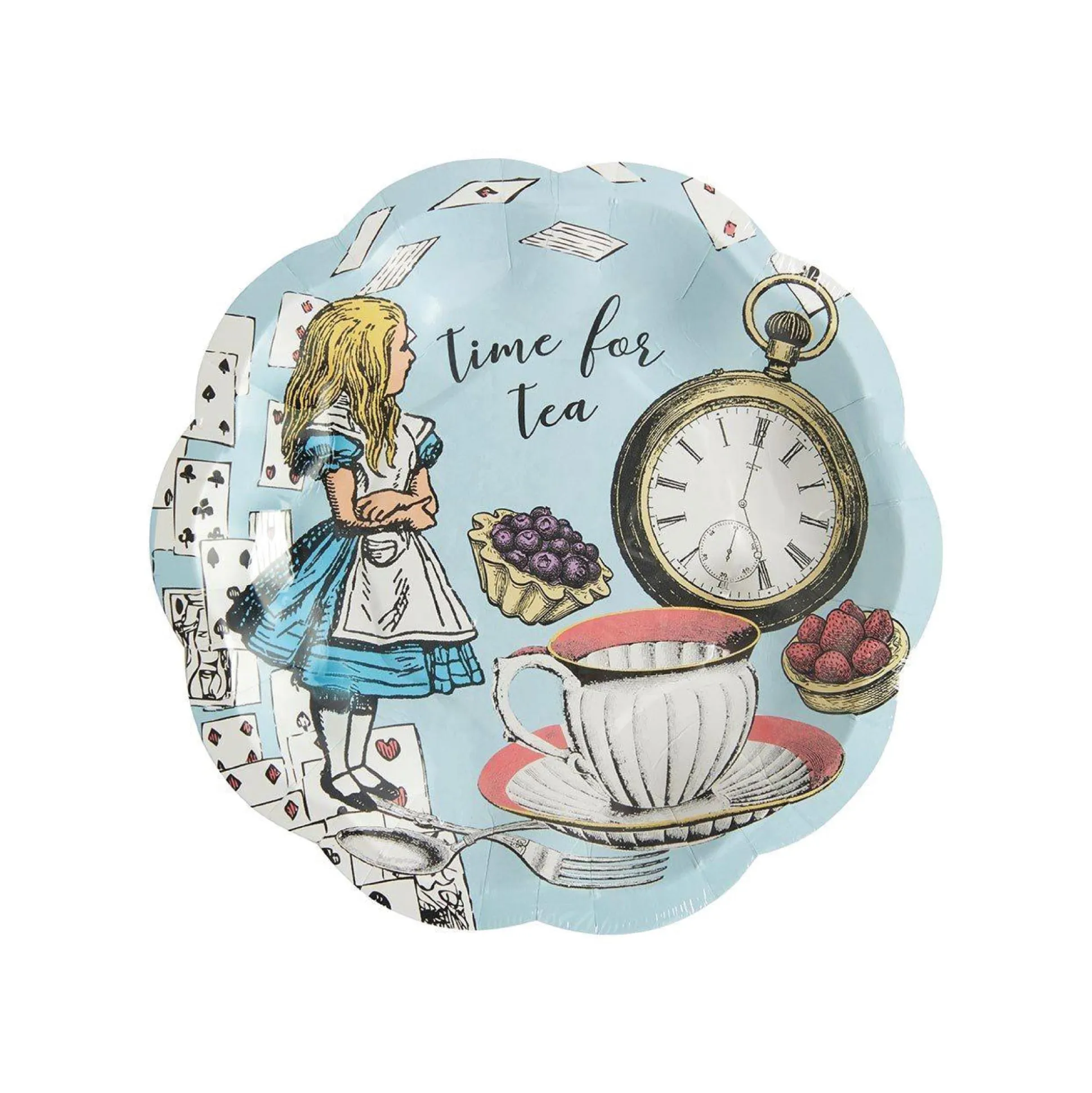 Alice in Wonderland Dessert Plates 12ct
