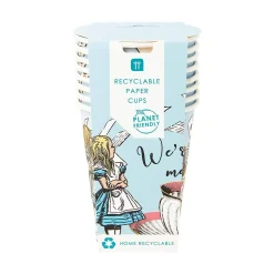 Alice in Wonderland Paper Cups 8ct