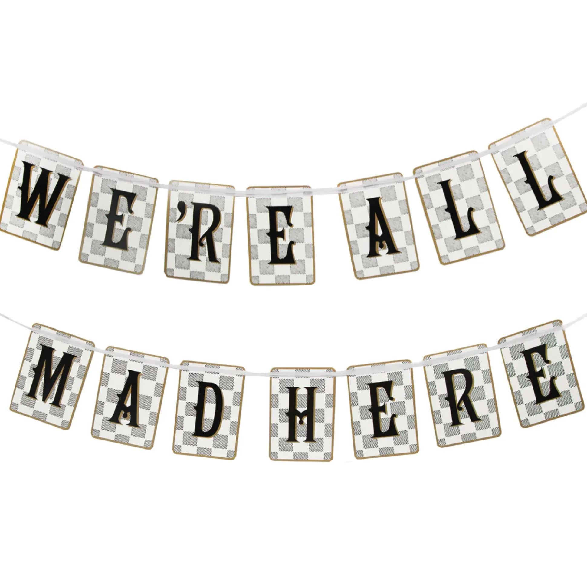Alice in Wonderland We're All Mad Here Banner 10ft