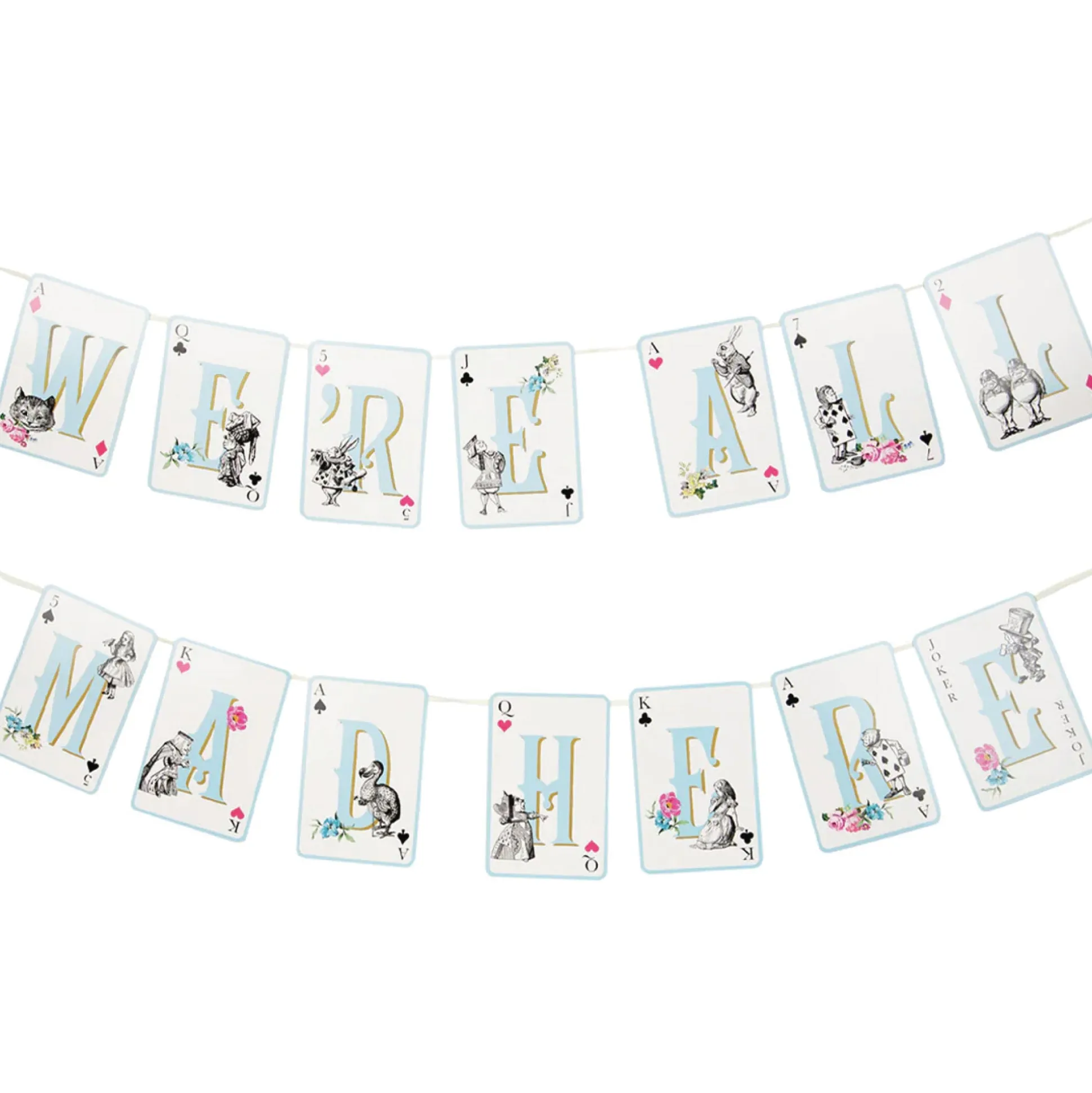Alice in Wonderland We're All Mad Here Banner 10ft