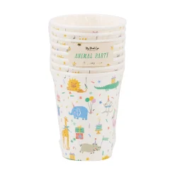 Animal Party Paper Cups 8ct
