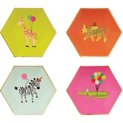 Assorted Party Animals Birthday Lunch Plates 8ct