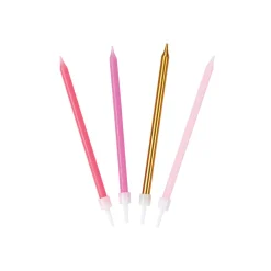 Assorted Pink Birthday Candles