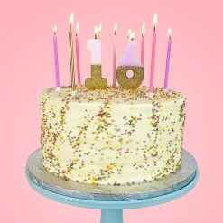 Assorted Pink Birthday Candles
