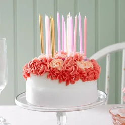 Assorted Pink Birthday Candles