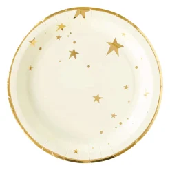 Baby Gold Star Lunch Plates 8ct