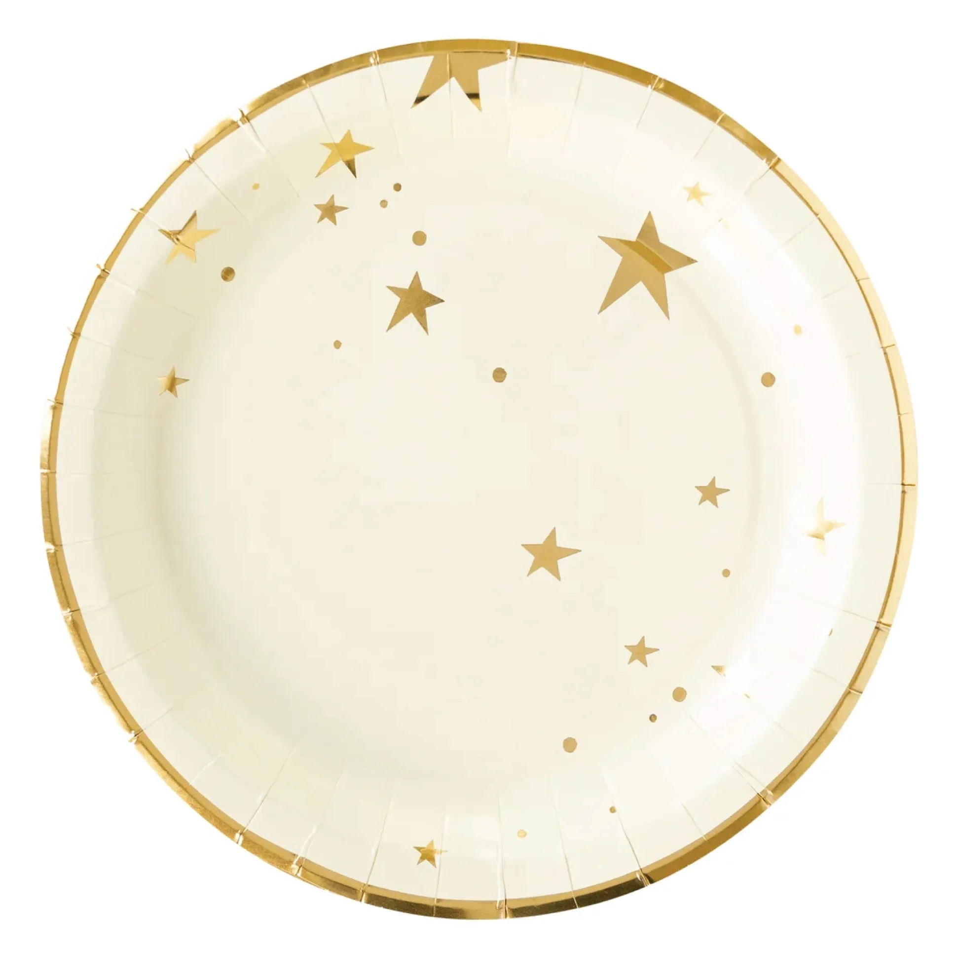 Baby Gold Star Lunch Plates 8ct