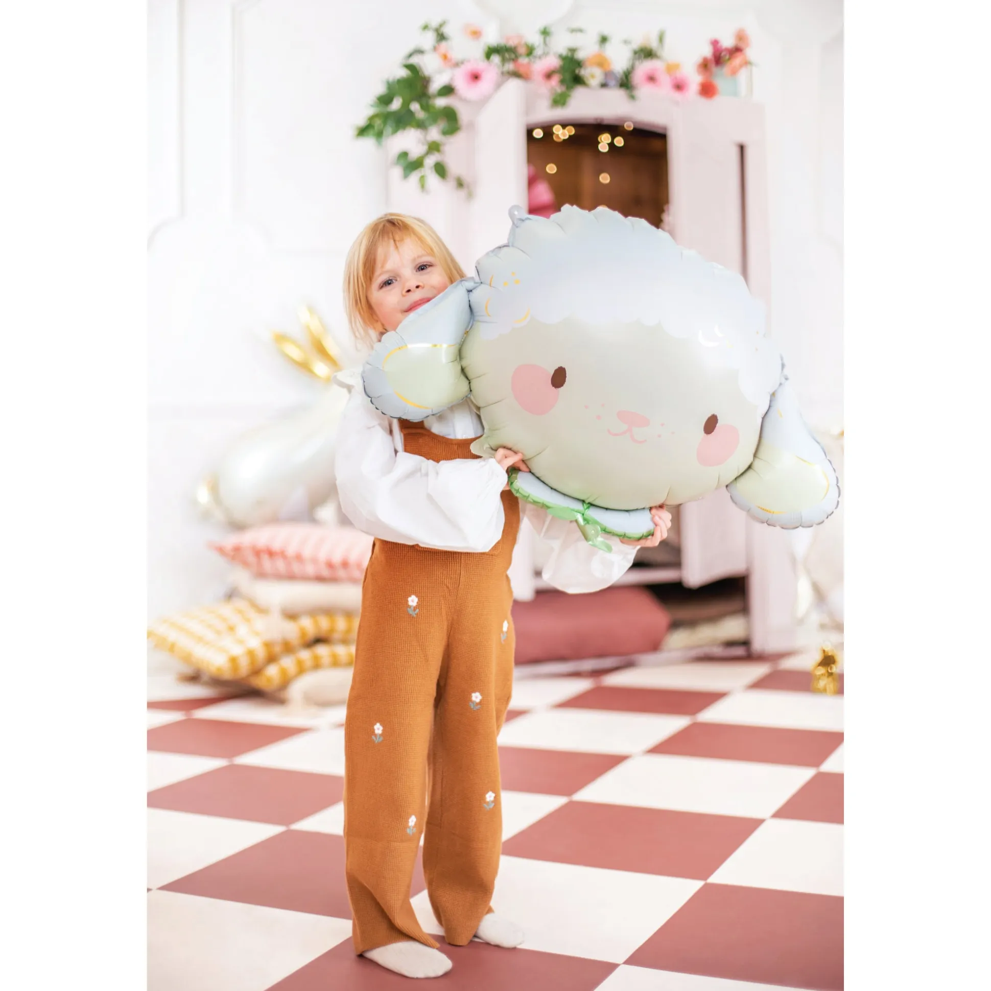 Baby Sheep Face Balloon 26in