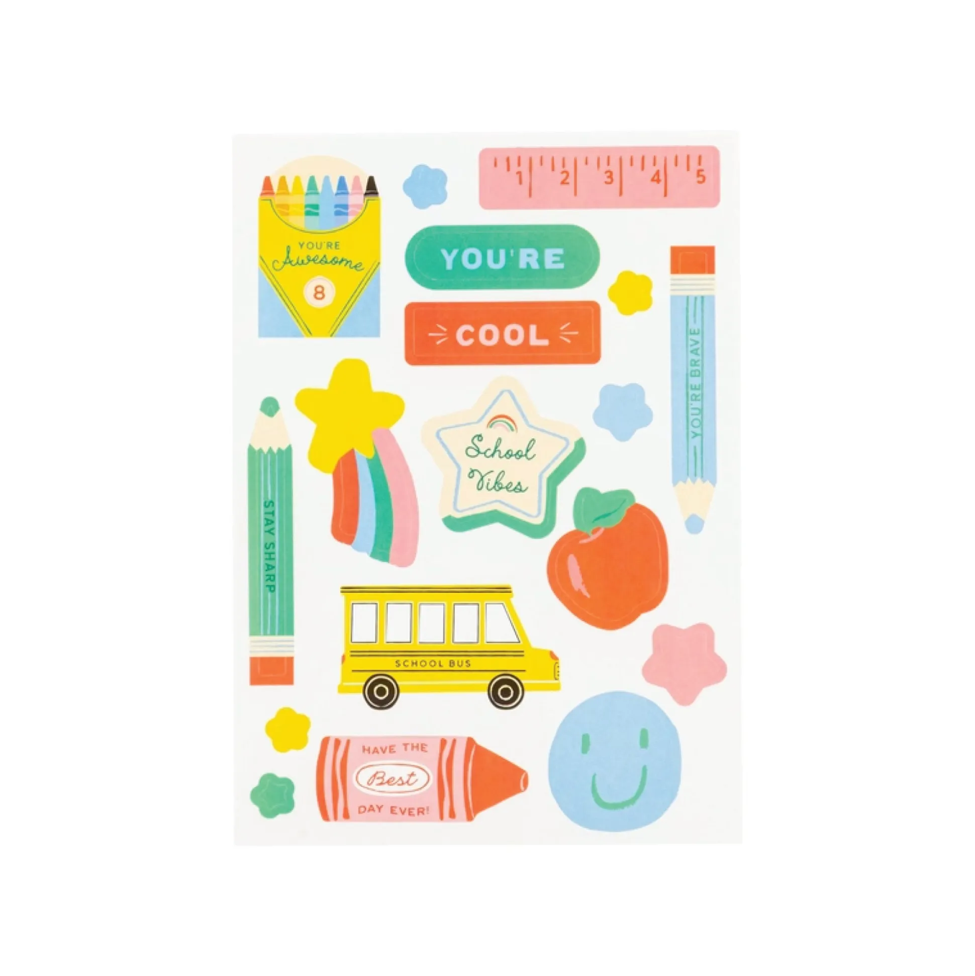 Backpack Shaped Treat Bags & Stickers 8ct