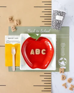 Back to School Notebook Paper Lunch Plates 8ct