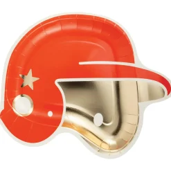 Baseball Helmet Lunch Plates 8ct