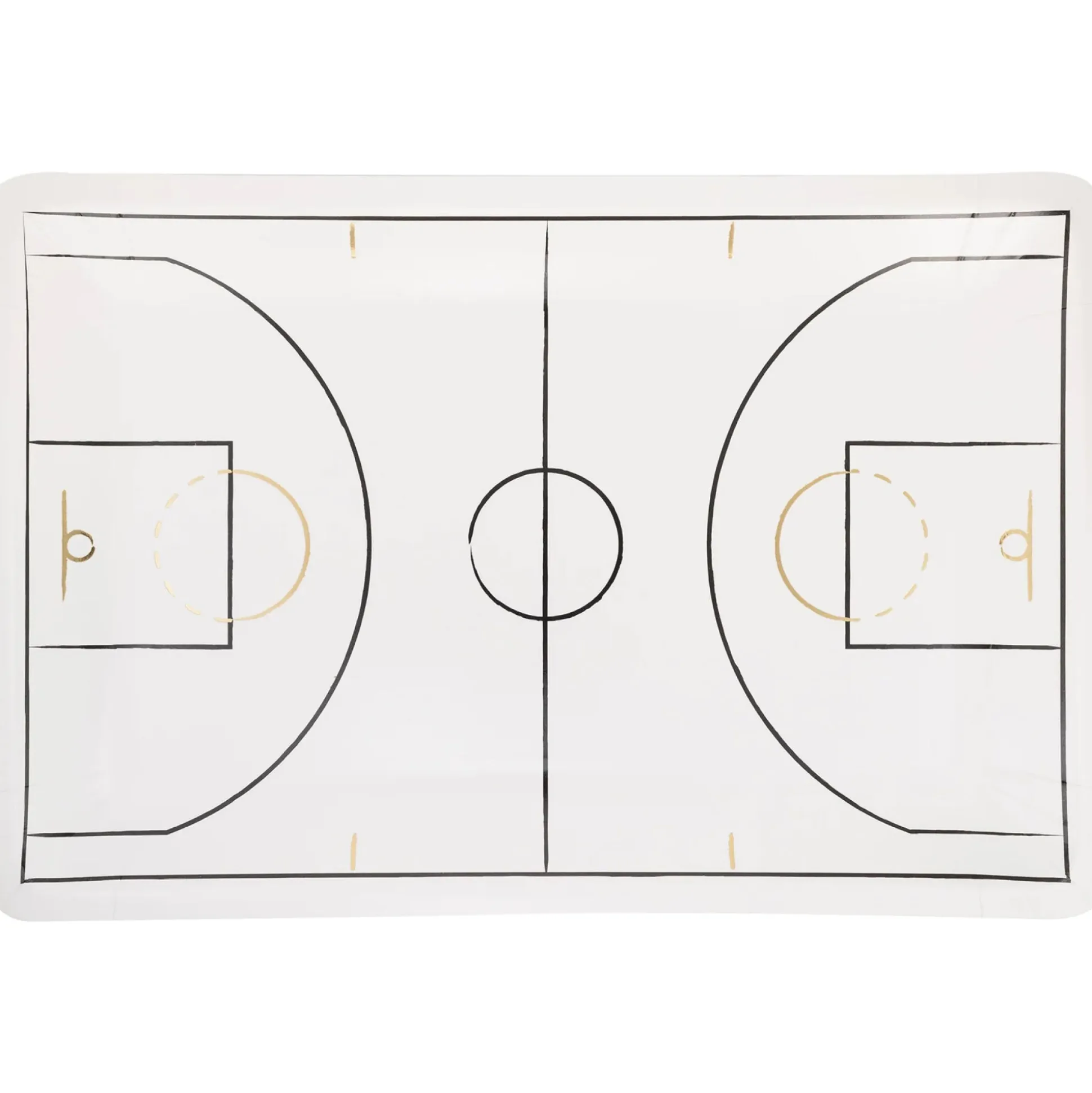 Basketball Court Lunch Plates 8ct