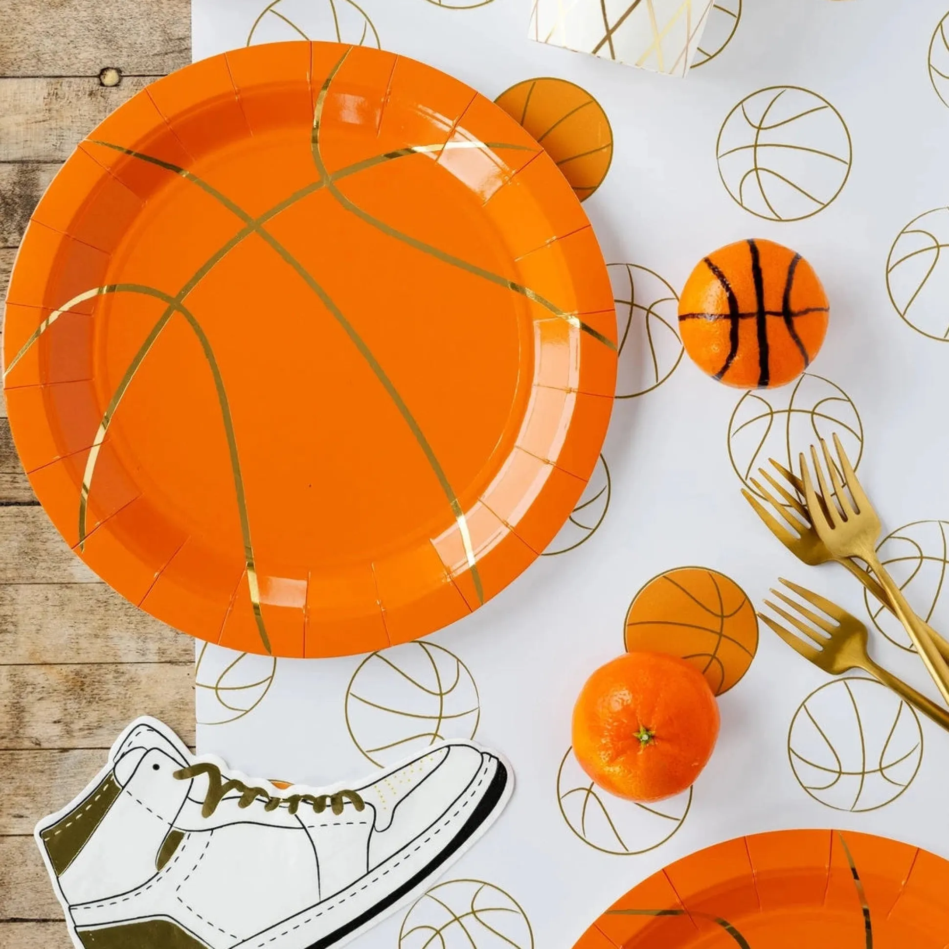 Basketball Paper Table Runner 10ft