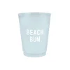 Beach Bum Blue Frosted Plastic Cups 8ct