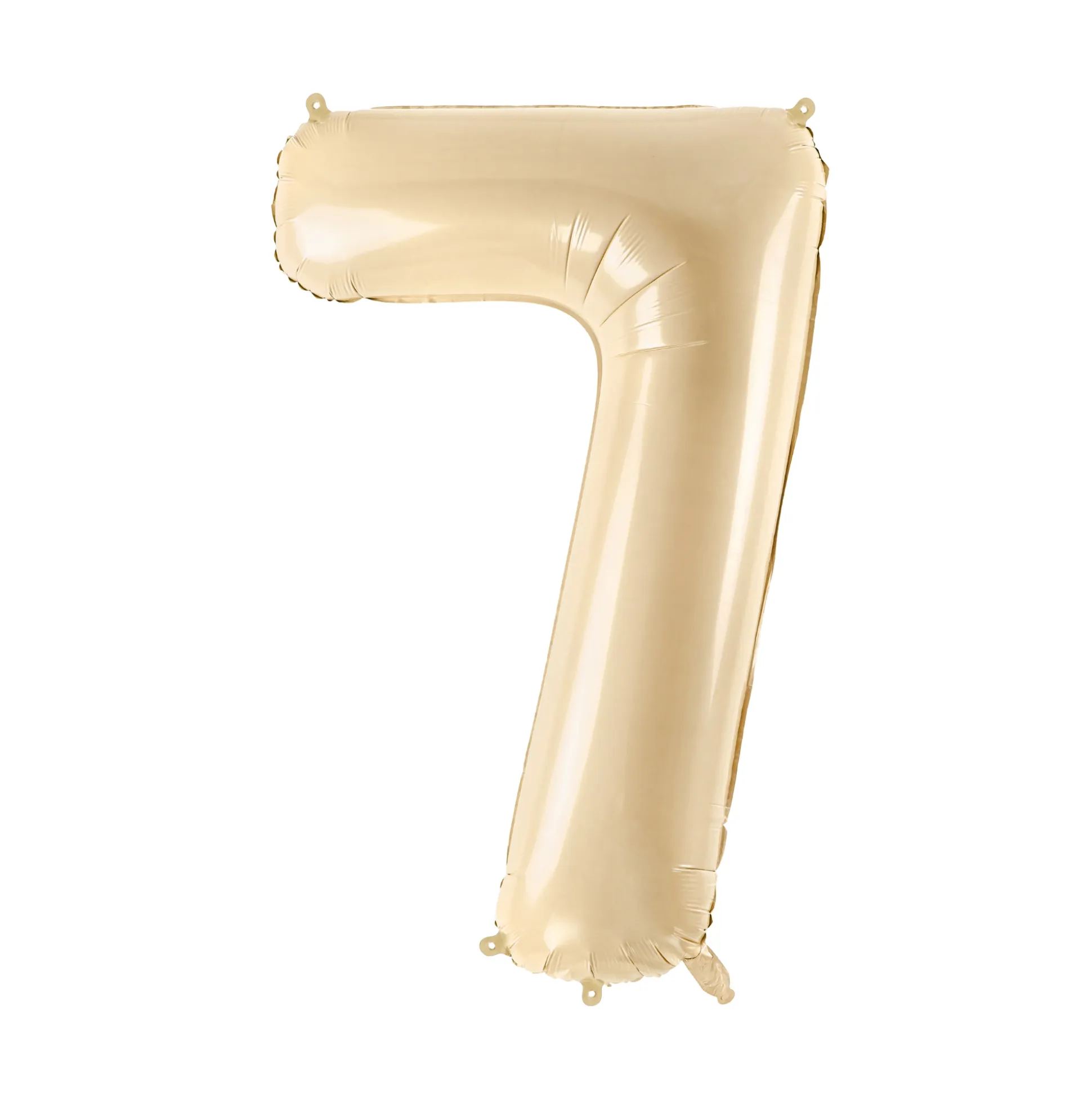 34" Beige Number Balloon 0-9