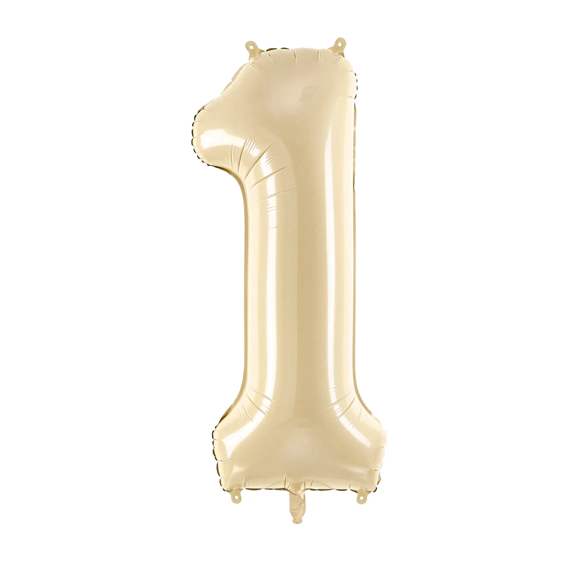 34" Beige Number Balloon 0-9