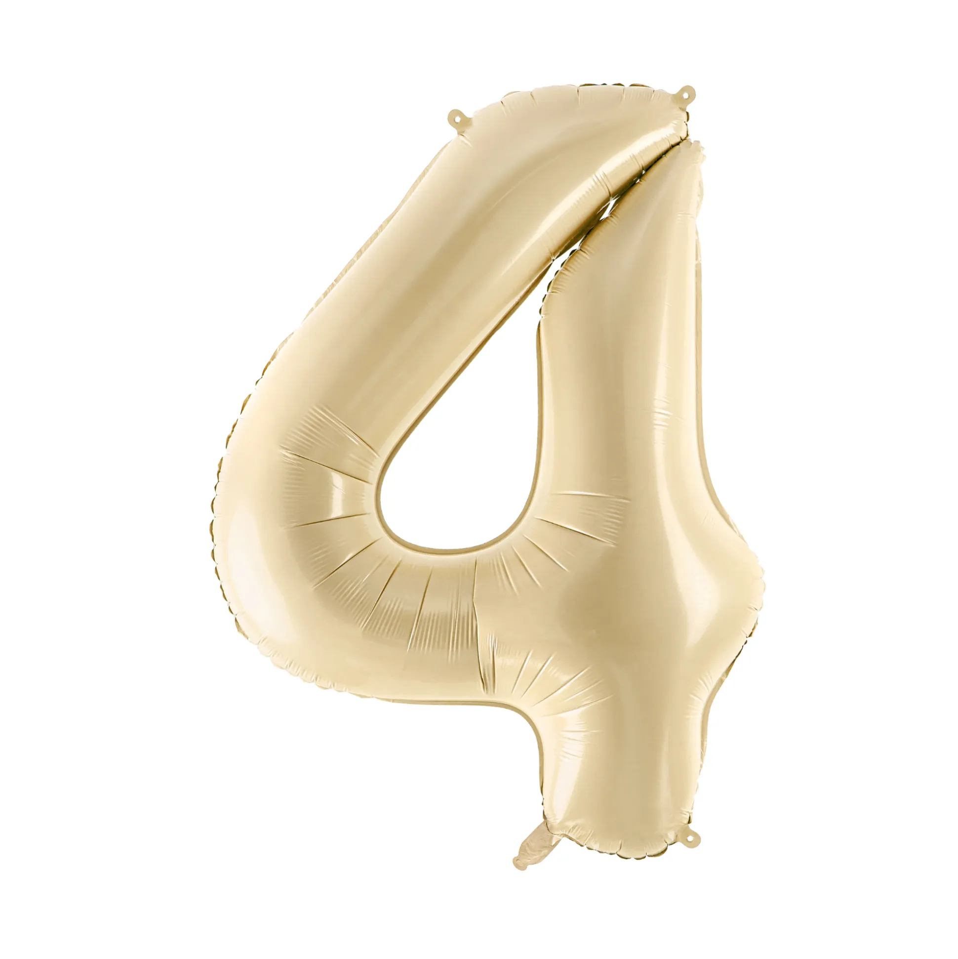 34" Beige Number Balloon 0-9