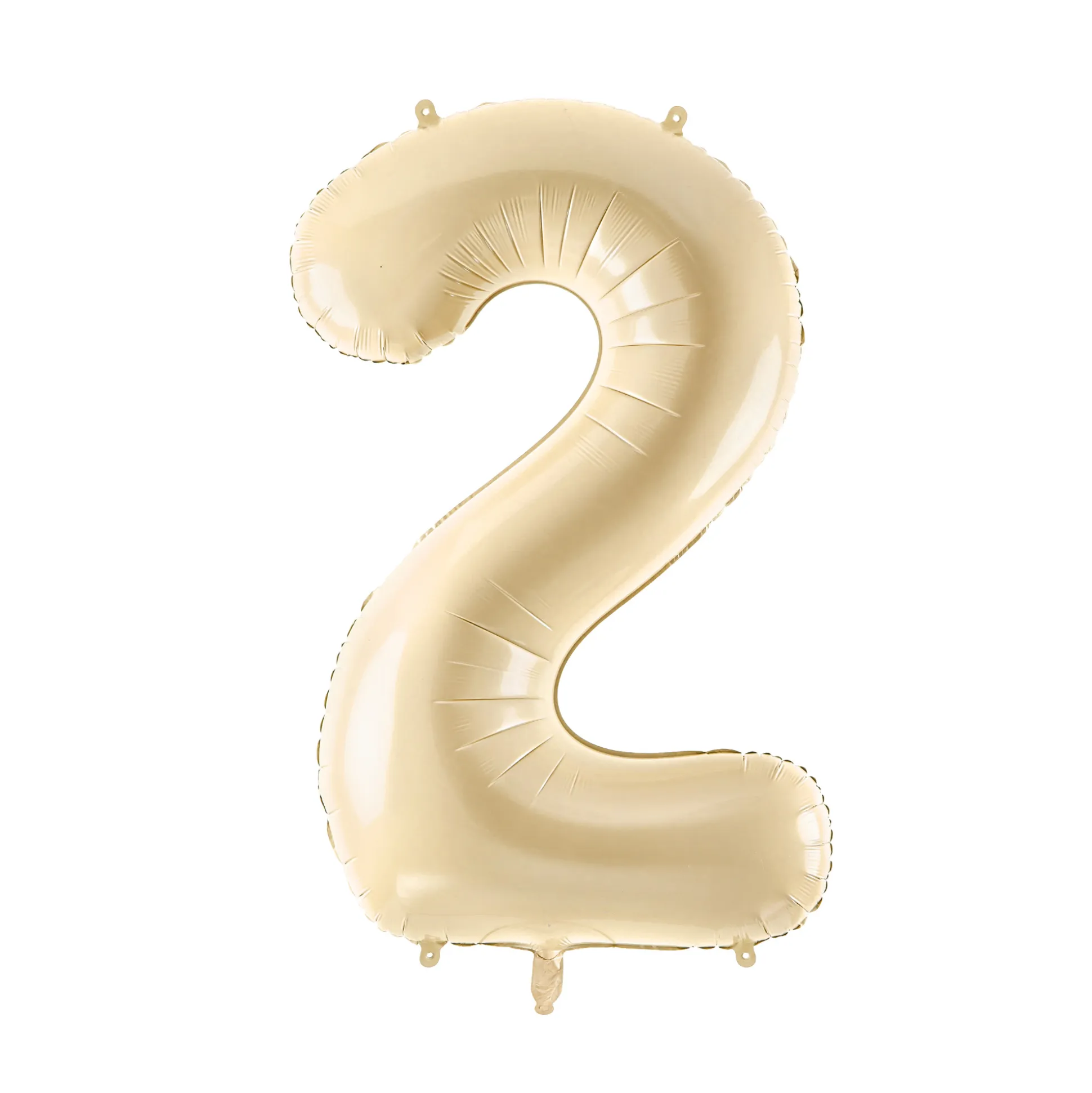 34" Beige Number Balloon 0-9