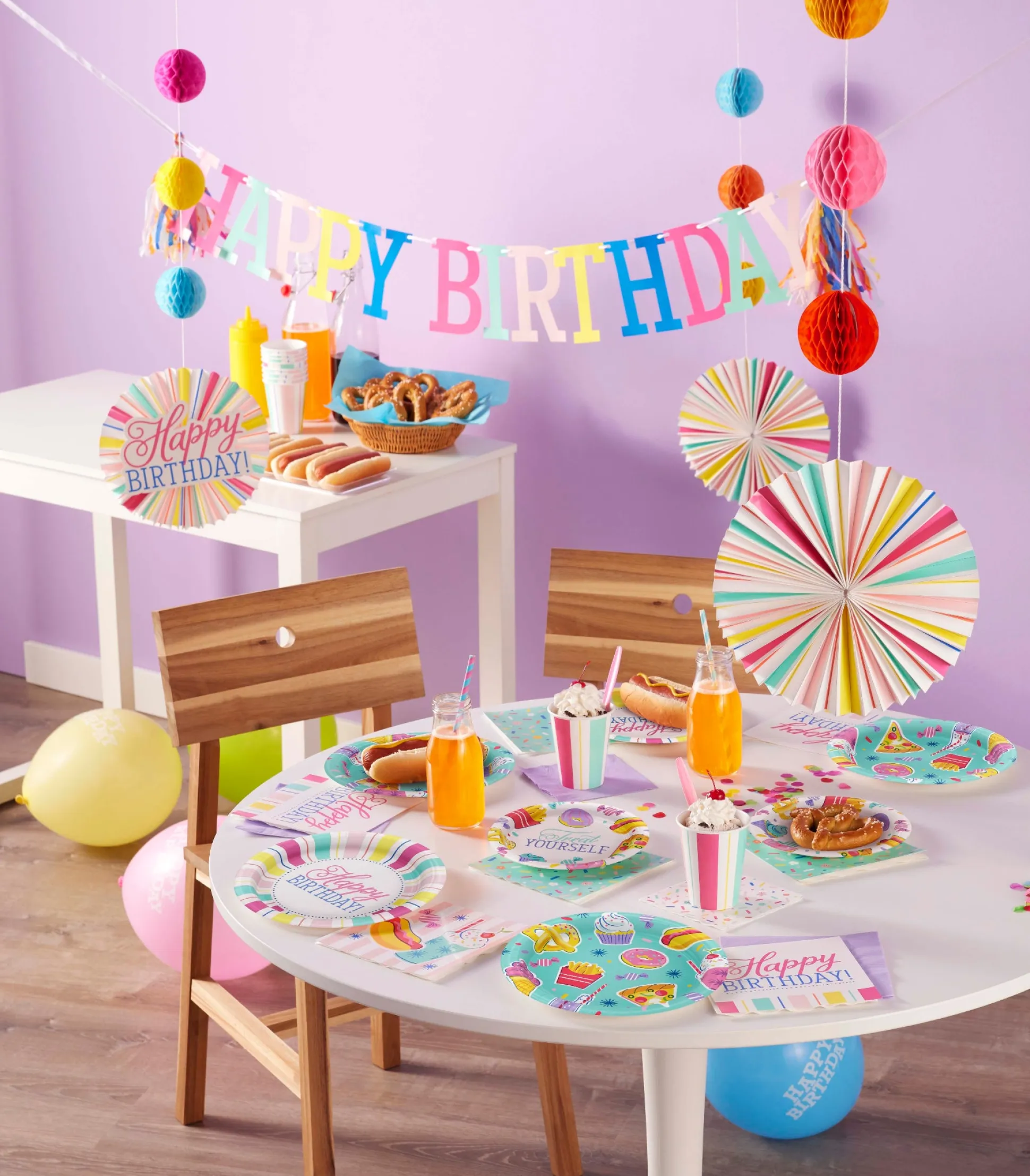 Birthday Bright Paper Hanging Decor 3ct