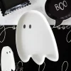Black Boo Halloween Lunch Plates 8ct