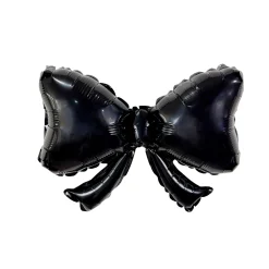 Black Bow Foil Balloon 40in