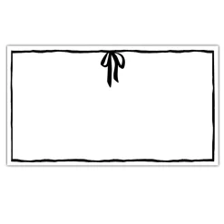 Black Bow Place Cards 36ct