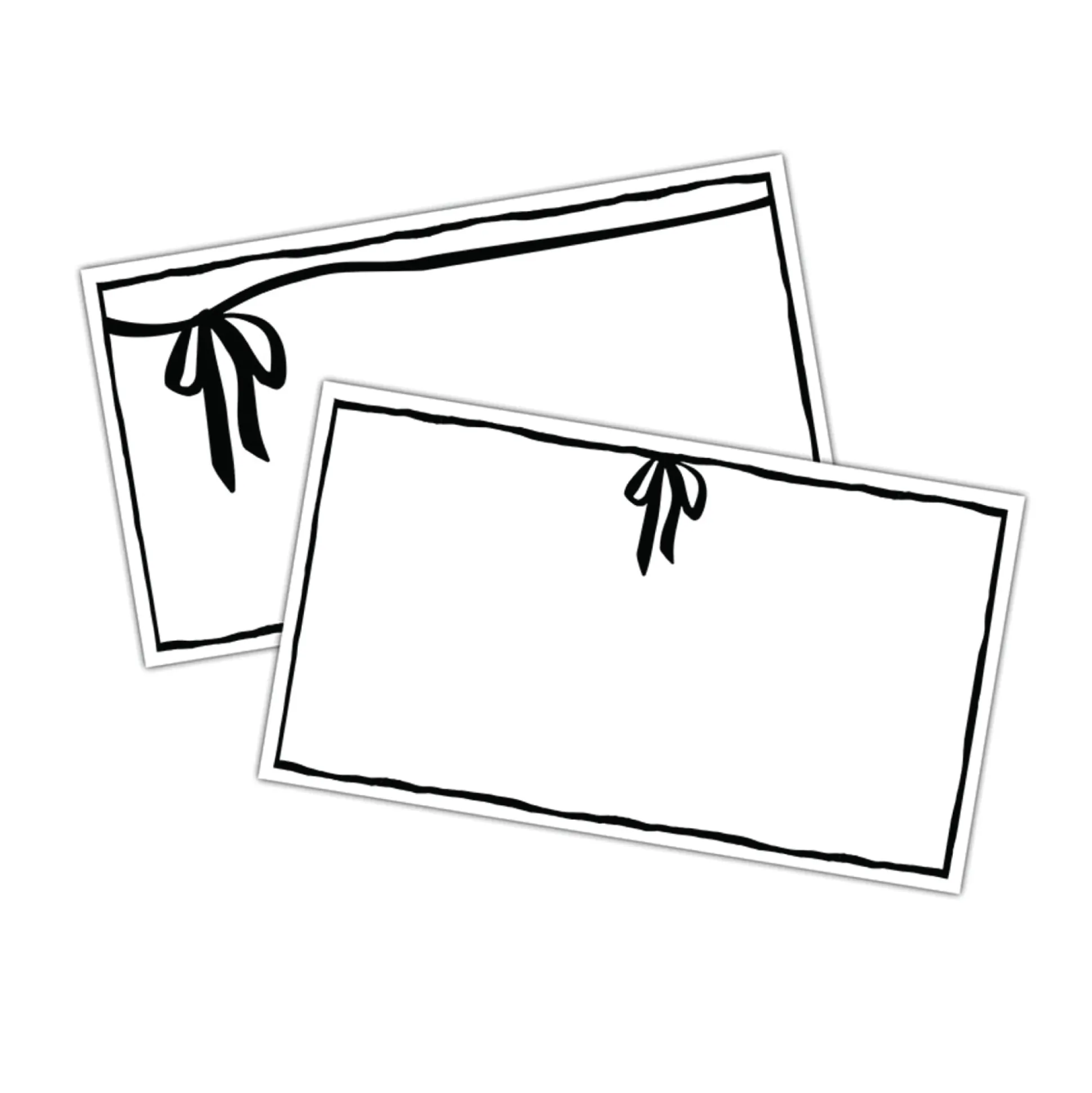 Black Bow Place Cards 36ct