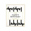 Black Cheers Acrylic Cocktail Stir Sticks 4ct