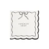 Black & Cream "Congrats Grad" Bow Dessert Napkins 24ct