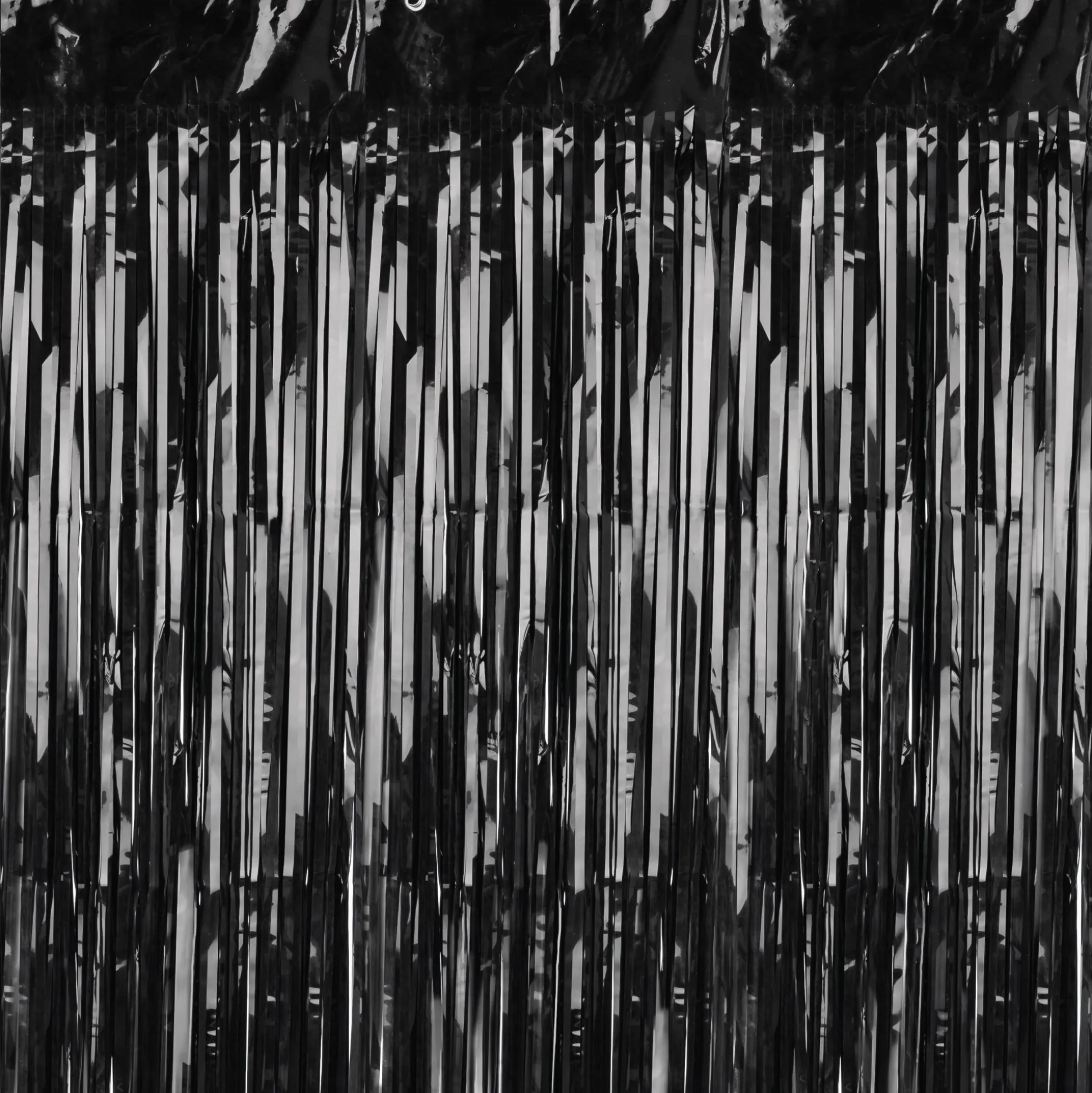 Black Fringe Curtain