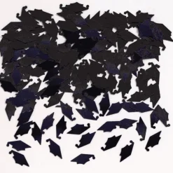 Black Graduation Cap Confetti Pack .5oz