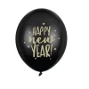 Black Happy New Year Latex Balloons 5ct