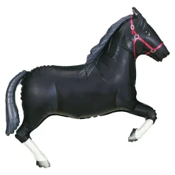 Black Horse Foil Balloon 34in