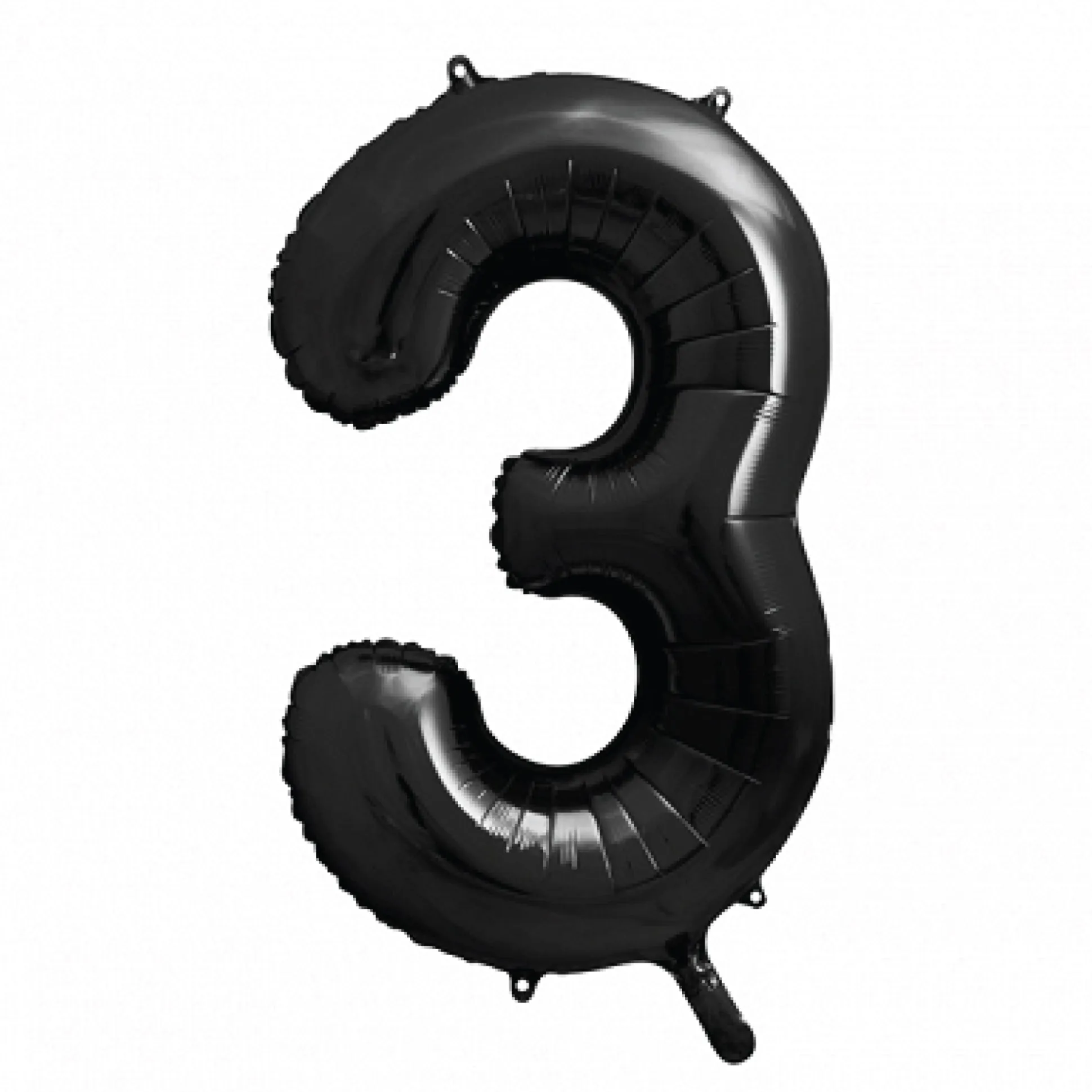 34" Black Number Balloon 0-9
