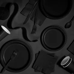 Black Paper Lunch Napkins 20ct