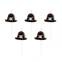 Black Pirate Hat Candles