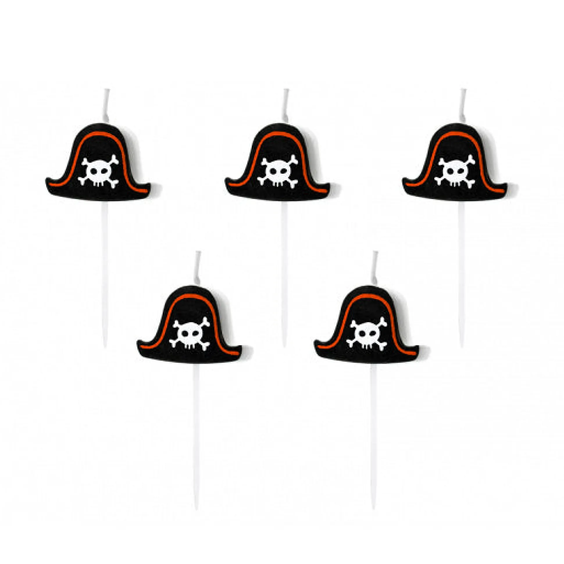Black Pirate Hat Candles