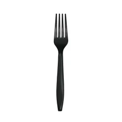 Black Plastic Forks 24ct