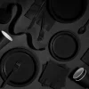 Black Plastic Table Cover