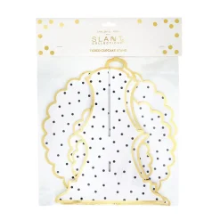 Black Polka Dot Cardboard Cupcake Stand 1ct