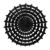 Black Spiderweb Paper Tissue Fan 27in