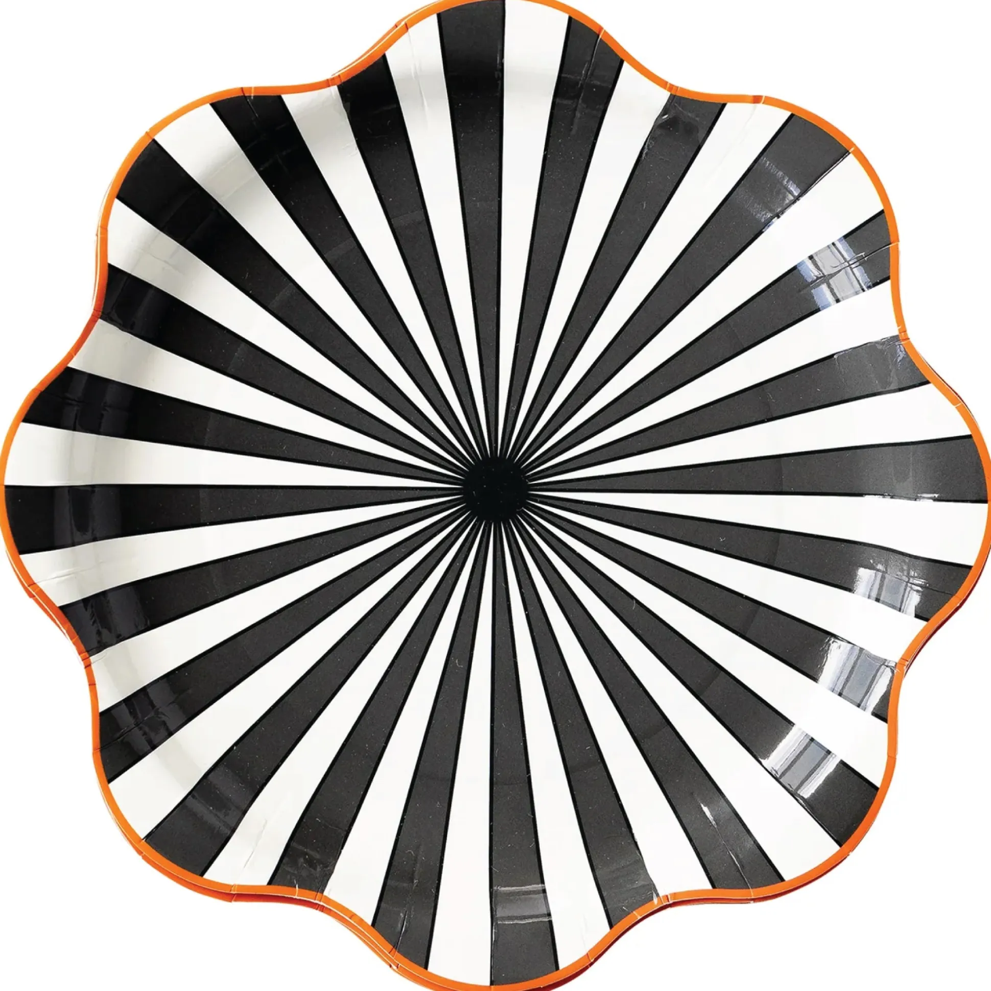 Black Starburst Lunch Plates 8ct