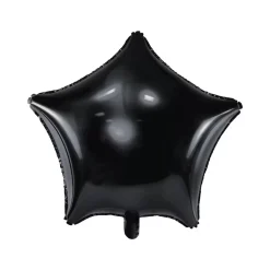 Black Star Foil Balloon 19in