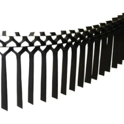 Black Tissue Paper Streamer Garland 12ft