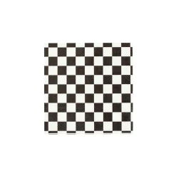 Black & White Checkered Dessert Napkins 20ct