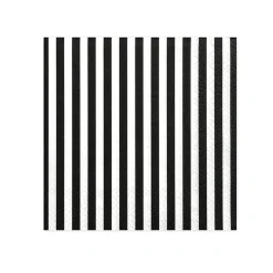 Black & White Striped Lunch Napkins 20ct
